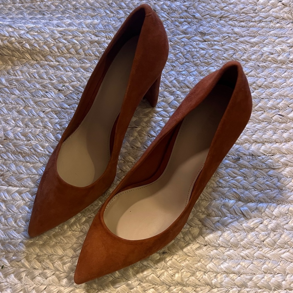 Aldo Rust Suede Heels 8.5